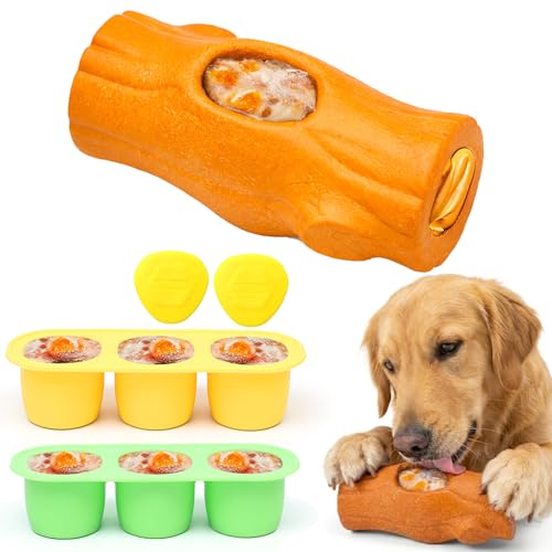1 Pack Dog Toys for Aggressive Chewers Orange (Orange)