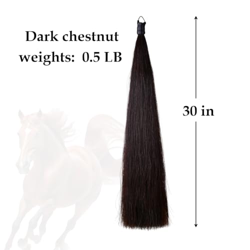 28 30 IN Long 1 (1/2 LB Light Chestnut - Braided Loop)