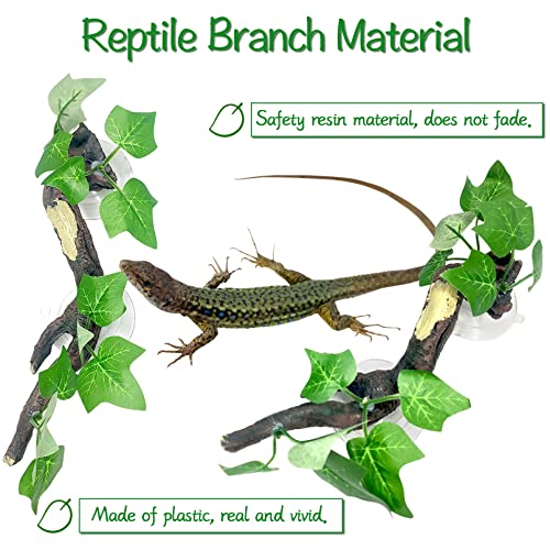2 PCS Reptile Corner Branch (Green, 2 Pcs)