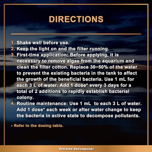 PLUS BIO XD Extreme Decomposer Nitrifying Bacteria for Freshwater and Saltwater Fish Tank 33.8 Ounces (33.8 oz)