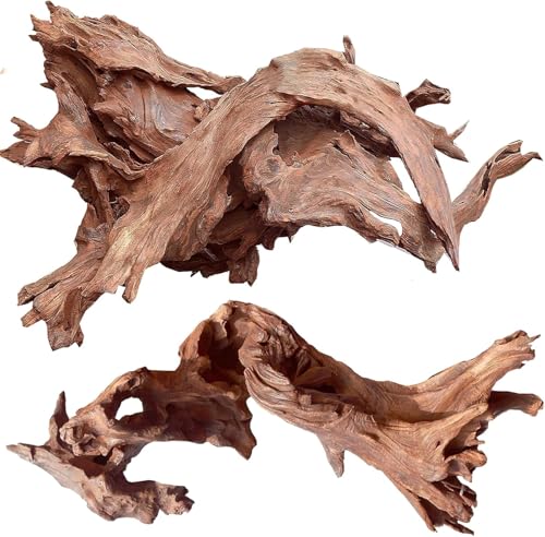 Natural Large Aquarium Driftwood for Fish Tanks & Reptile Terrariums (Mopani Driftwood 10 to 14 Inch (Pack of 2))