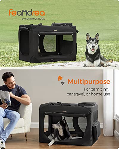 Collapsible Soft Dog Crate (XXL（36.0"L x 25.0"W x 25.0"H） / Black)