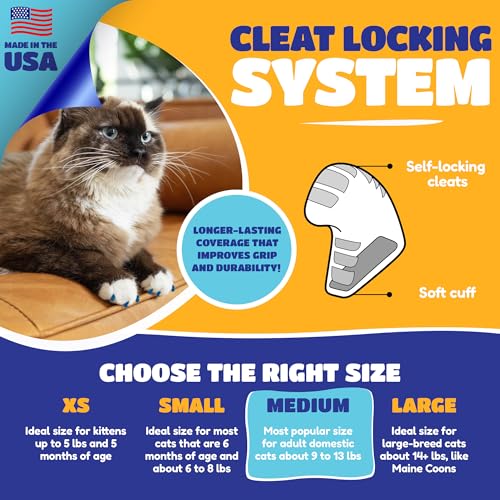 Nail Caps for Small Cats (Black / Small)