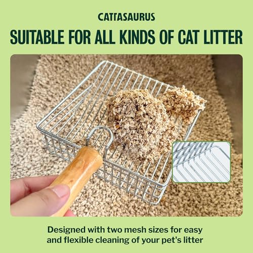 304 Stainless Steel Litter Box for Large Cats 30+ lbs (100% Stainless Steel)