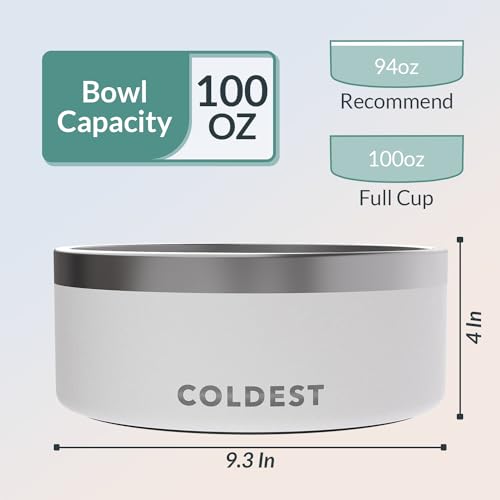 Coldest Dog Bowl (100 oz / Epic White)