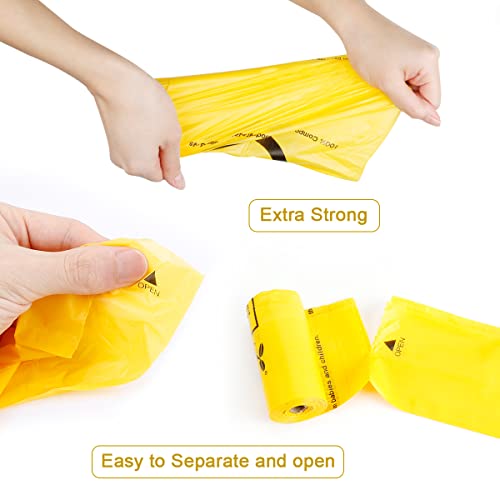 Certified Home Compostable Dog Poop Bags (Maize Yellow / 120 Count (Pack of 1))