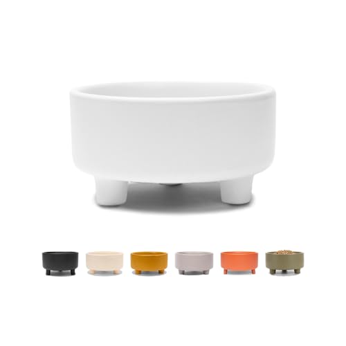 Uplift Ceramic Dog Bowl for Small Medium and Large Breeds (Large / White)