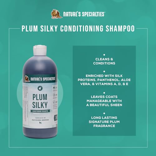 Plum Silky Ultra Concentrated Dog Shampoo Conditioner (32oz)