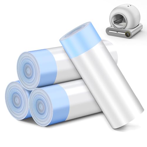 80 Count Waste Bags for Self Cleaning Cat Litter Box (Blue Bags)