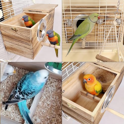 Parakeet Nesting Box (L: 11.4*5.9*5.9inch)