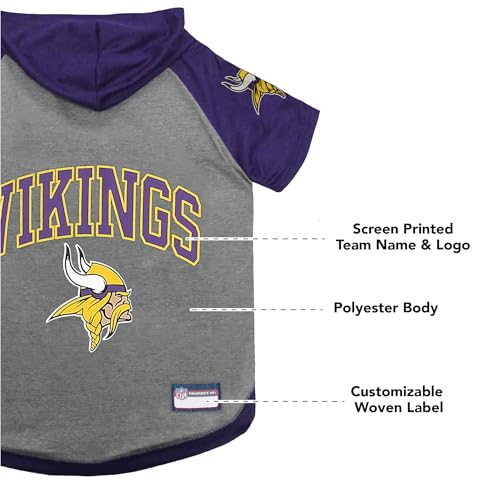 NFL Minnesota Vikings Hoodie for Dogs & Cats (Medium / Minnesota Vikings)