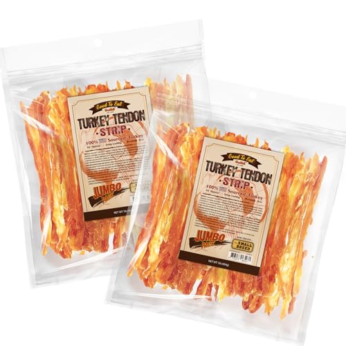 Turkey Tendons for Dogs (1 Pound (Pack of 2))