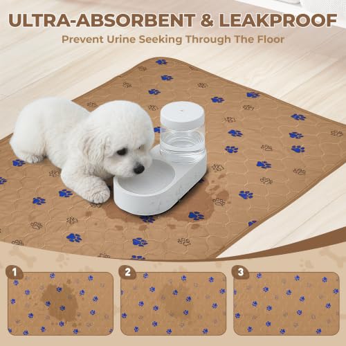 Washable Dog Pee Pads (Brown / 24*96 Inch (Pack of 1))