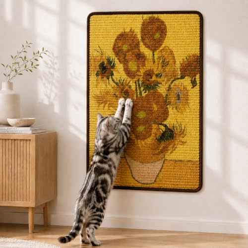 Art Sisal Cat Scratcher Mat (Sunflower)