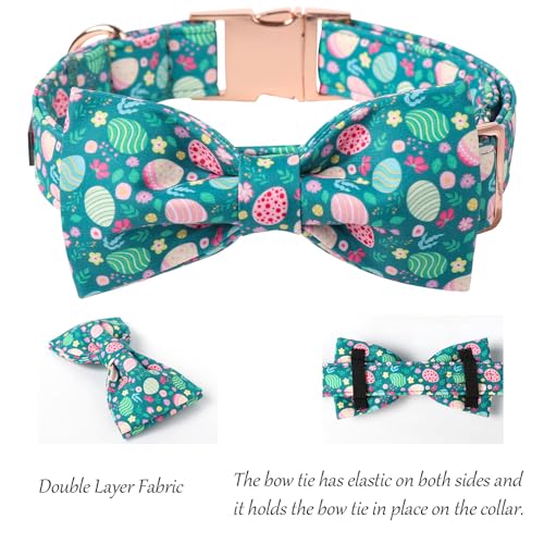 Easter Green Dog Collar (Eggs Cluster / Medium (Pack of 1))