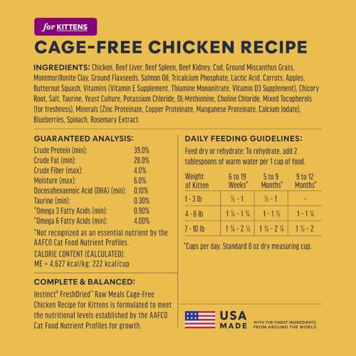 Kitten Freeze Dried Raw Meals (9.5 Ounce (Pack of 1))