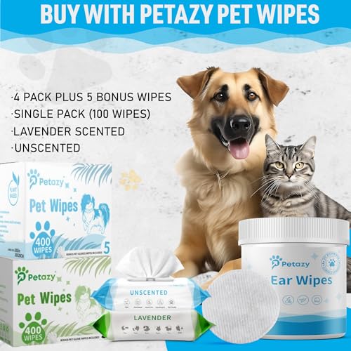 Dog Ear Wipes for Dog Yeast Wax Itch and Odor