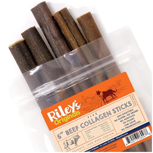6" Beef Collagen Sticks for Dogs