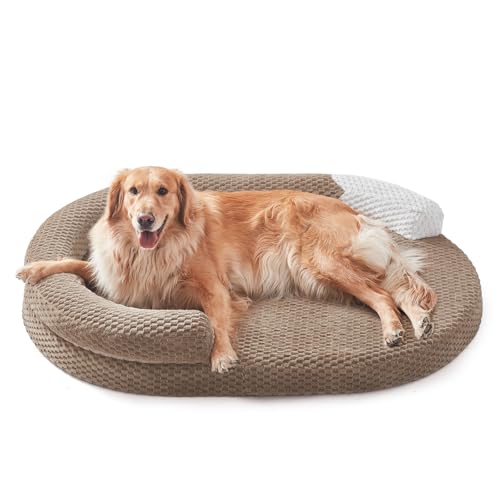 XL Orthopedic Dog Beds Large Sized Dog (Brown / XL(42"x 32"x 7"))