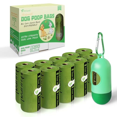 Dog Poop Bags (Green / 1 Count (Pack of 150))