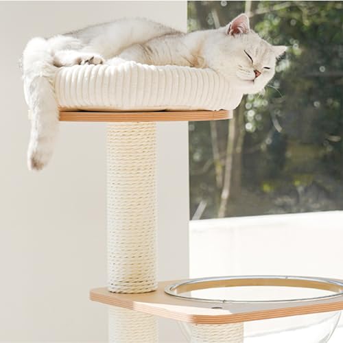 56 Inches Tall Wooden Cat Tree