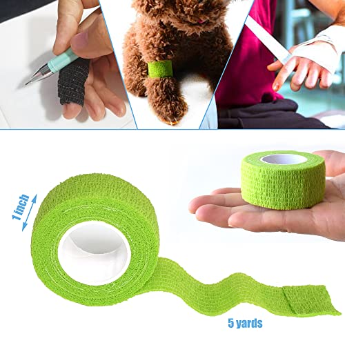 2 Inches Self Adhesive Bandage Wrap (1 Inch / Grass Green)