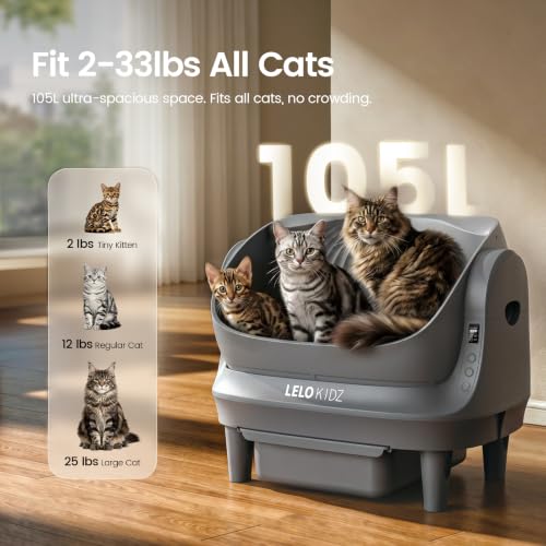 Self Cleaning Litter Box (Grey)