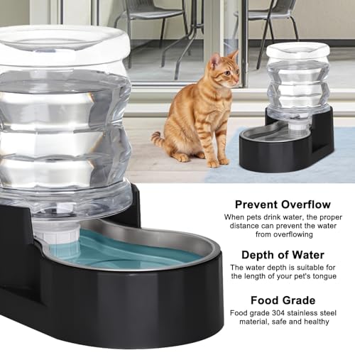 4L Gravity Cat Water Dispenser (4L / Jet Black)