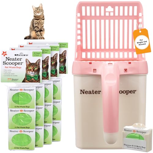 Neater Scooper Standard Cat Litter Scoop (Pink / Standard - 195 Bags)
