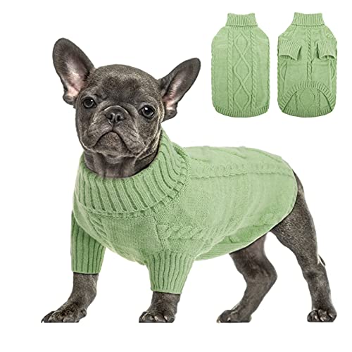 Small Dog Pullover Sweater for Medium Dogs Boy (Medium / Green)