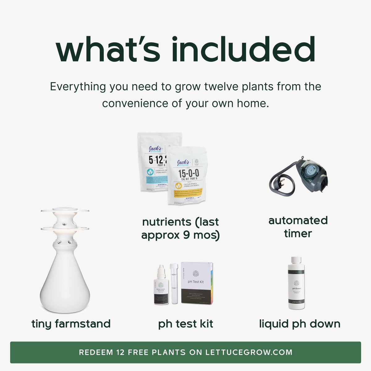 Farmstand Indoor Kit (12 Seedlings / Indoor With Seedlings)