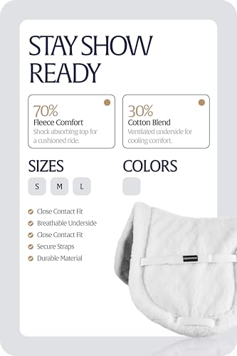 Eidsvoll Close Contact Horse Pad (White / Large)