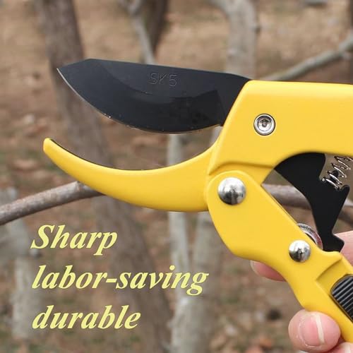 Premium 8 inch garden clippers (Red/Yellow)