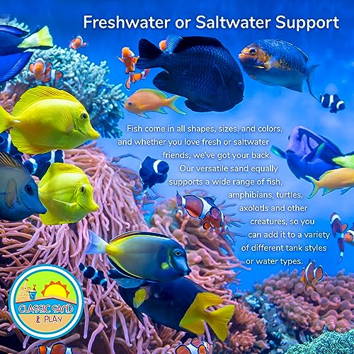 Natural Aquarium Sand for Freshwater and Saltwater Tanks (20 lb / Yellow)
