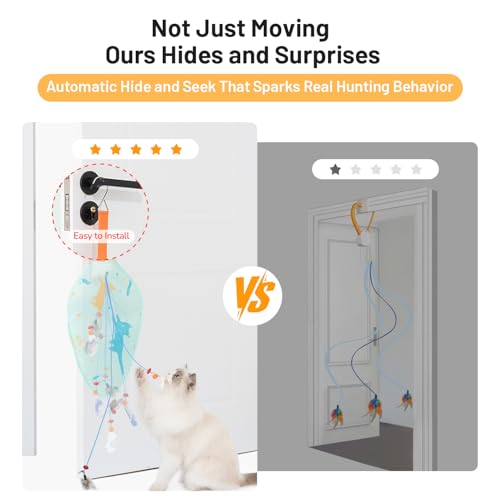 Interactive Cat Toys for Indoor Cats (White)