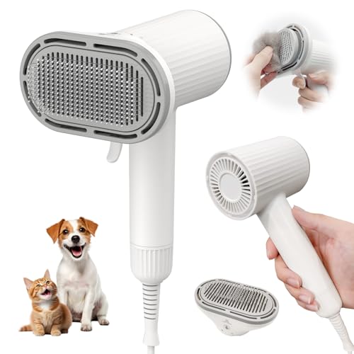 Dog Brush for Shedding (White)