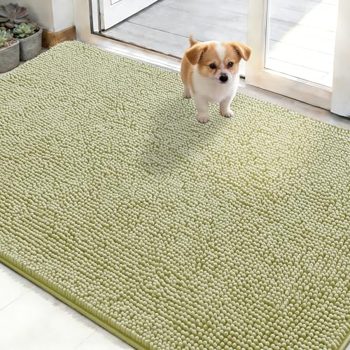 Dog Door Mat for Muddy Paws 48x30 (Vanilla / 48" X 30")