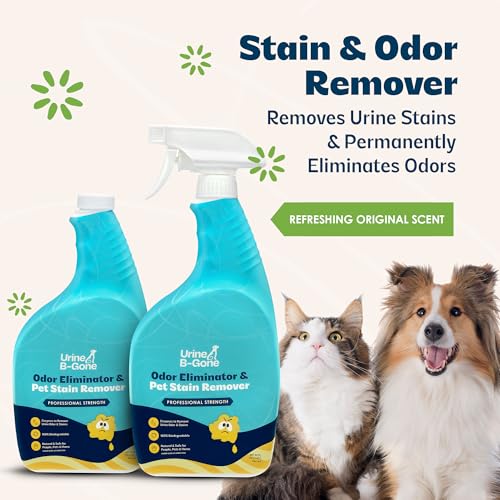 Urine B Gone Enzyme Cleaner for Pet & Human Urine (32 Fl Oz (Pack of 2))