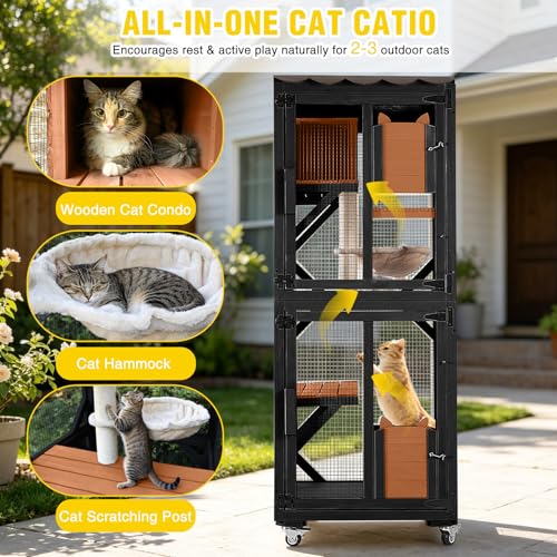 Catio Outdoor Cat Enclosure on Wheels