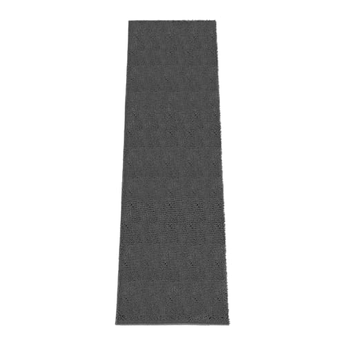 Absorbent Dog Door Mat for Muddy Paws (120"L x 36"W x 1" Th / Dark Grey)