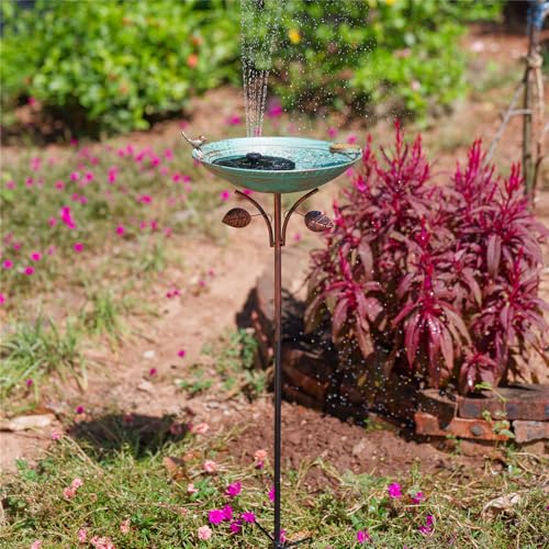 Metal Bird Baths for Outdoors (Green)