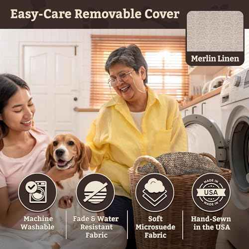 Dog Car Seat for Dogs up to 18lbs (Merlin Linen / Small)