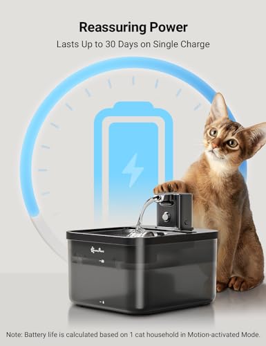 Cat Water Fountain Cordless (Black / Pro)