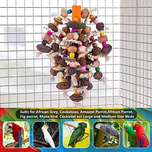 19.6" Large Parrot Bird Chewing Toys (Nut corn toy)