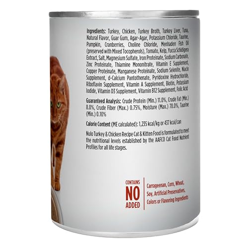 Turkey & Chicken Recipe Pate Wet Canned Cat Food (12.5 Ounce (Pack of 12))