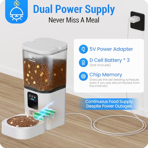 Automatic Cat Feeder with 2K Camera (White-1)
