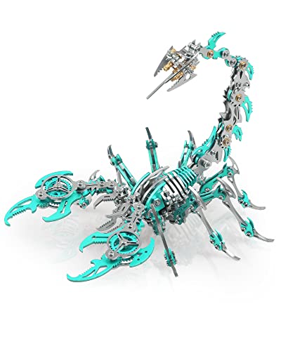 Scorpion 3D Metal Puzzles Kits for Adults Teens (Green)