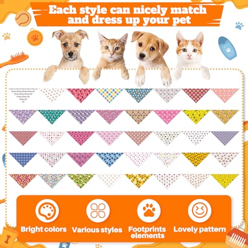 120 Pcs Dog Bandanas Bulk