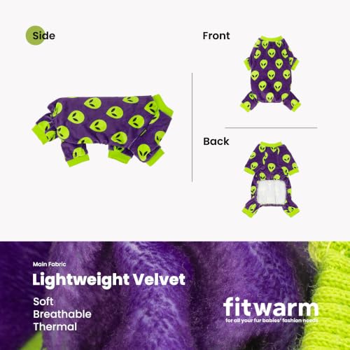Alien Dog Fleece Pajamas (Alien / X-Large)
