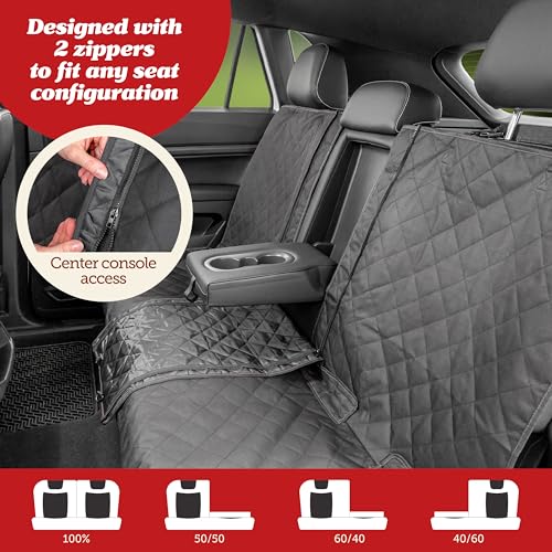 Car Seat Cover & Protector for Dogs (Premium Edition - Gray)